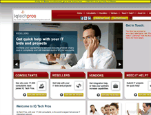 Tablet Screenshot of dev2.iqtechpros.com